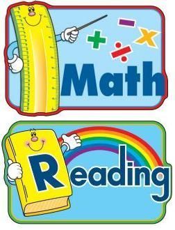 connections math and reading clipart