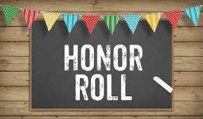 Middle School 3rd quarter Honor Roll