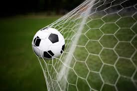 soccer ball in net